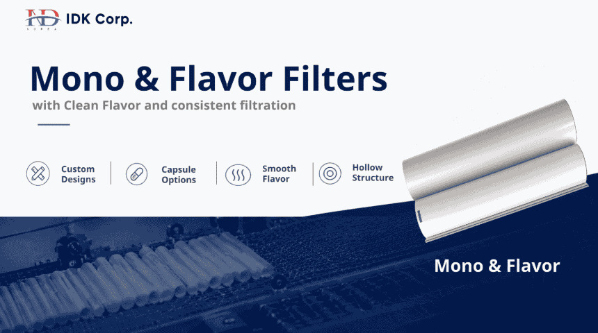 High-Quality Filter Rods for Consistent Smoke Control | IDK Corp