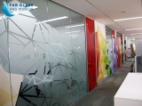 New Sandblasted Glass from Fab Glass and Mirror Brings Privacy and Professionalism to Workspaces