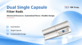 Dual Single Capsule Filter Rods for Custom Applications | IDK Corp