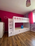 Triple Bunk Bed With Storage Stairs
