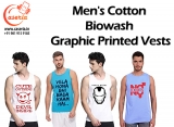 Mens Cotton Printed Vests for Summer